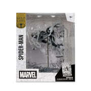 McFarlane Toys: Marvel - Black and White Spider-Man 1:10th Scale Figure - Issue #318 Gold Series Collection Toys & Games McFarlane Toys