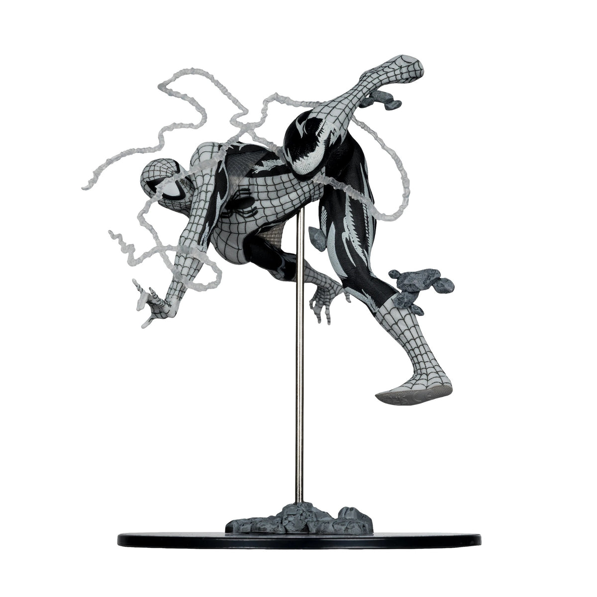 McFarlane Toys: Marvel - Black and White Spider-Man 1:10th Scale Figure - Issue #318 Gold Series Collection Toys & Games McFarlane Toys