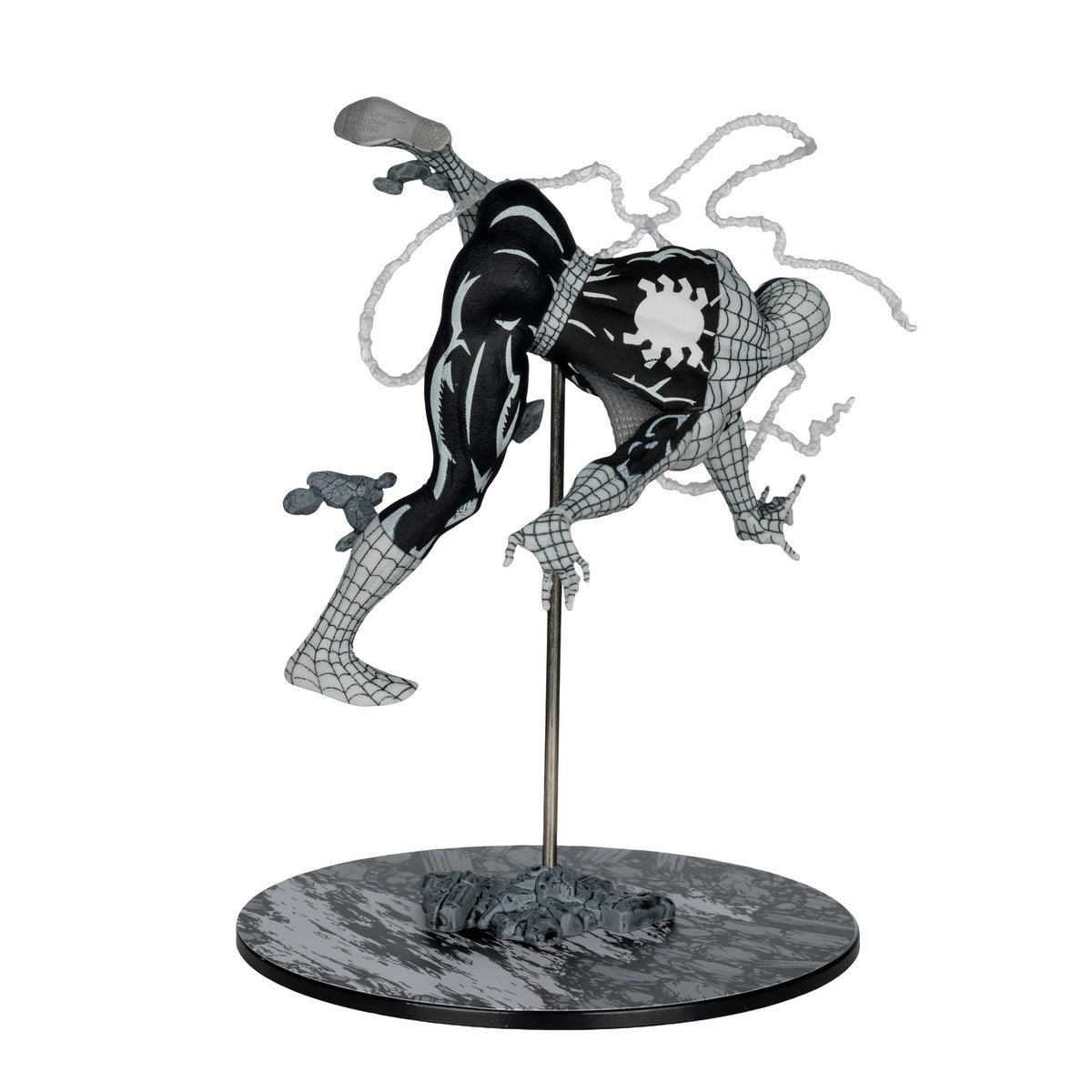McFarlane Toys: Marvel - Black and White Spider-Man 1:10th Scale Figure - Issue #318 Gold Series Collection Toys & Games McFarlane Toys