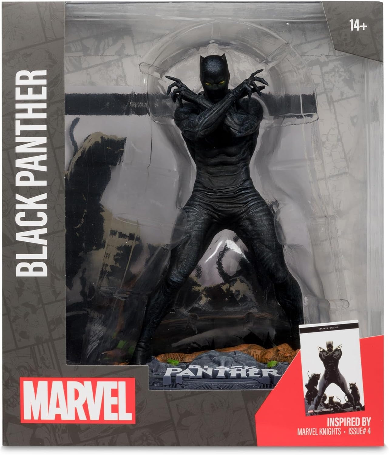 McFarlane Toys: Marvel Collection - Black Panther Marvel Knights #4 - 1:10th Scale Toys & Games McFarlane Toys