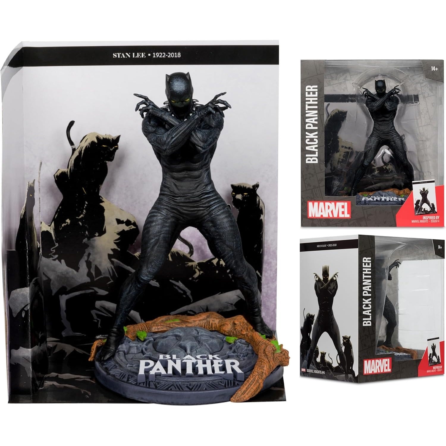 McFarlane Toys: Marvel Collection - Black Panther Marvel Knights #4 - 1:10th Scale Toys & Games McFarlane Toys