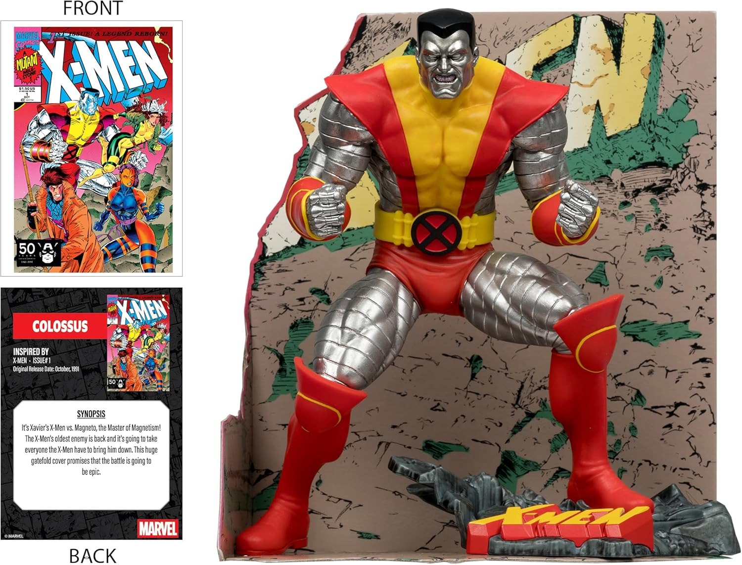 McFarlane Toys: Marvel Collection - Colossus X-Men #1 - 1:10th Scale Toys & Games McFarlane Toys