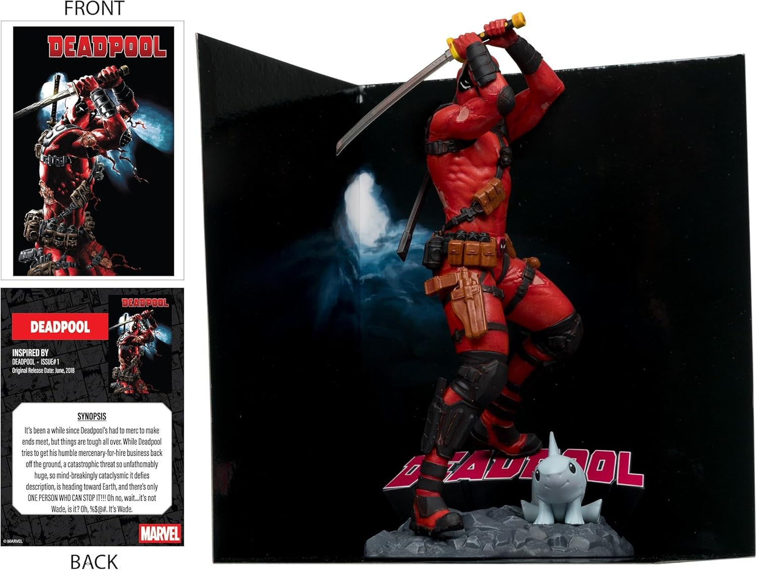 McFarlane Toys: Marvel Collection - Deadpool #1 1:10 Scale Toys & Games McFarlane Toys