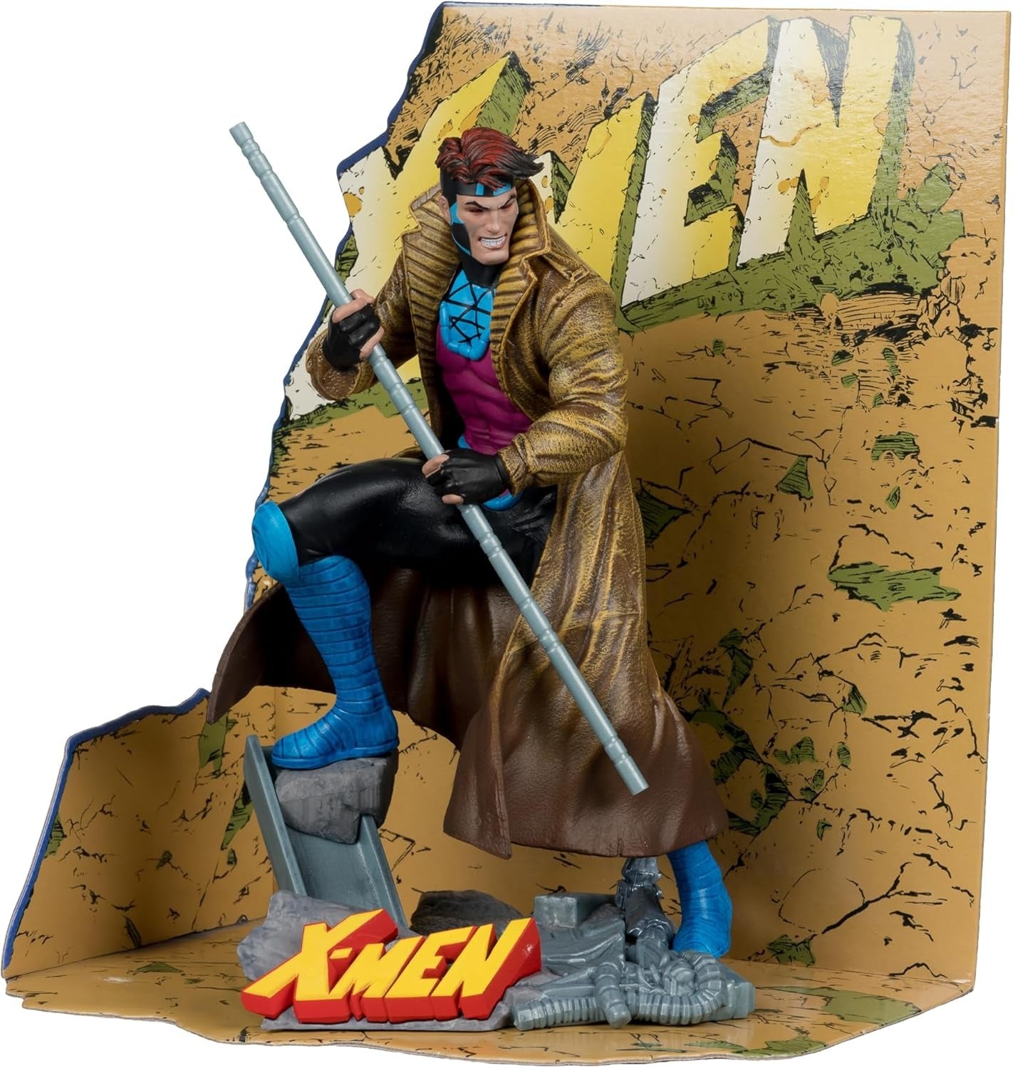 McFarlane Toys: Marvel Collection - Gambit 1:10 Scale - X-Men Issue #1 Toys & Games McFarlane Toys