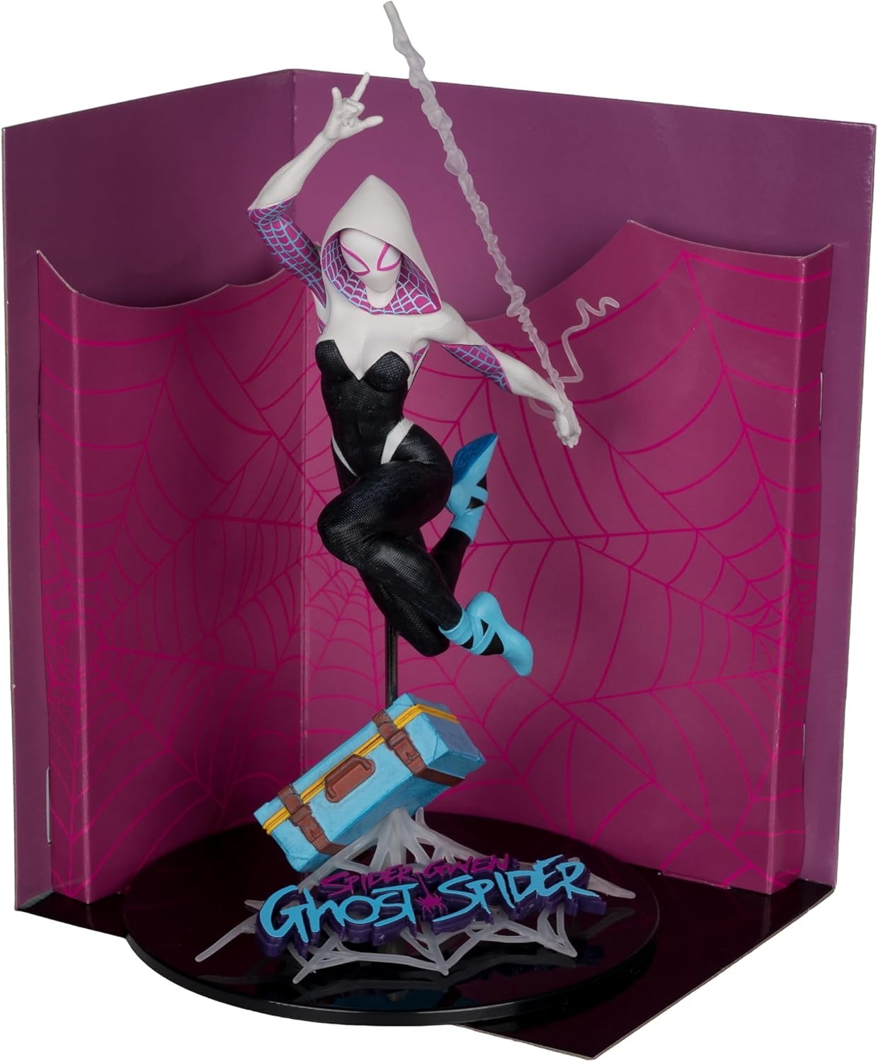McFarlane Toys: Marvel Collection - Ghost-Spider - The Amazing Spider-Man #1 - 1:10th Scale Figure Gold Label Collection Toys & Games McFarlane Toys