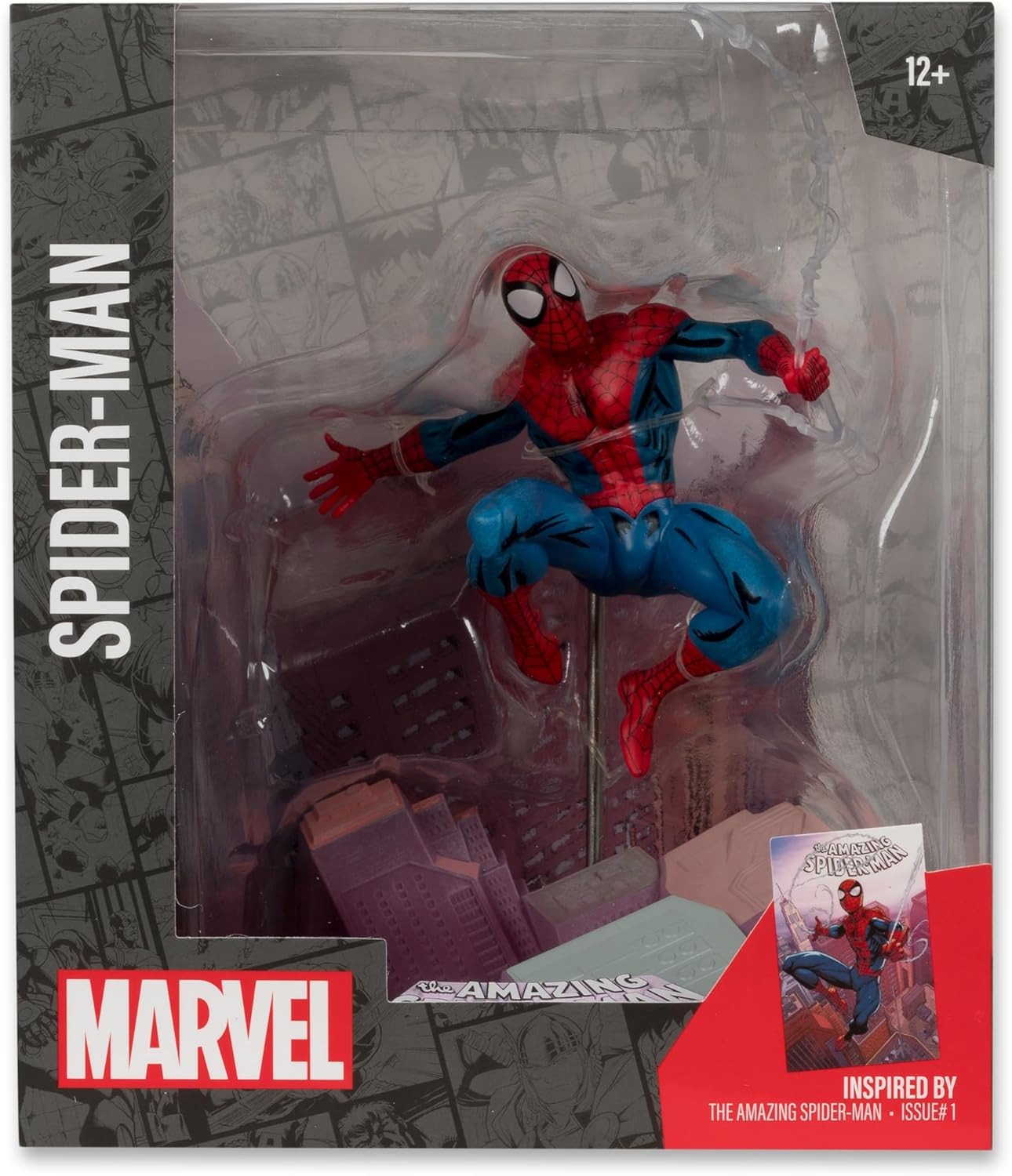 McFarlane Toys: Marvel Collection - Spider-Man - The Amazing Spider-Man #1 - 1:10th Scale Toys & Games McFarlane Toys