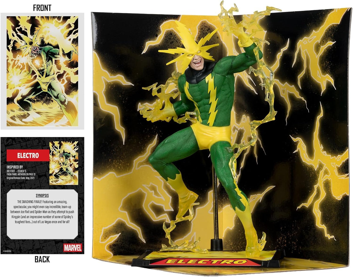 McFarlane Toys: Marvel - Electro 1:10th Scale Figure - Issue #5 Toys & Games McFarlane Toys