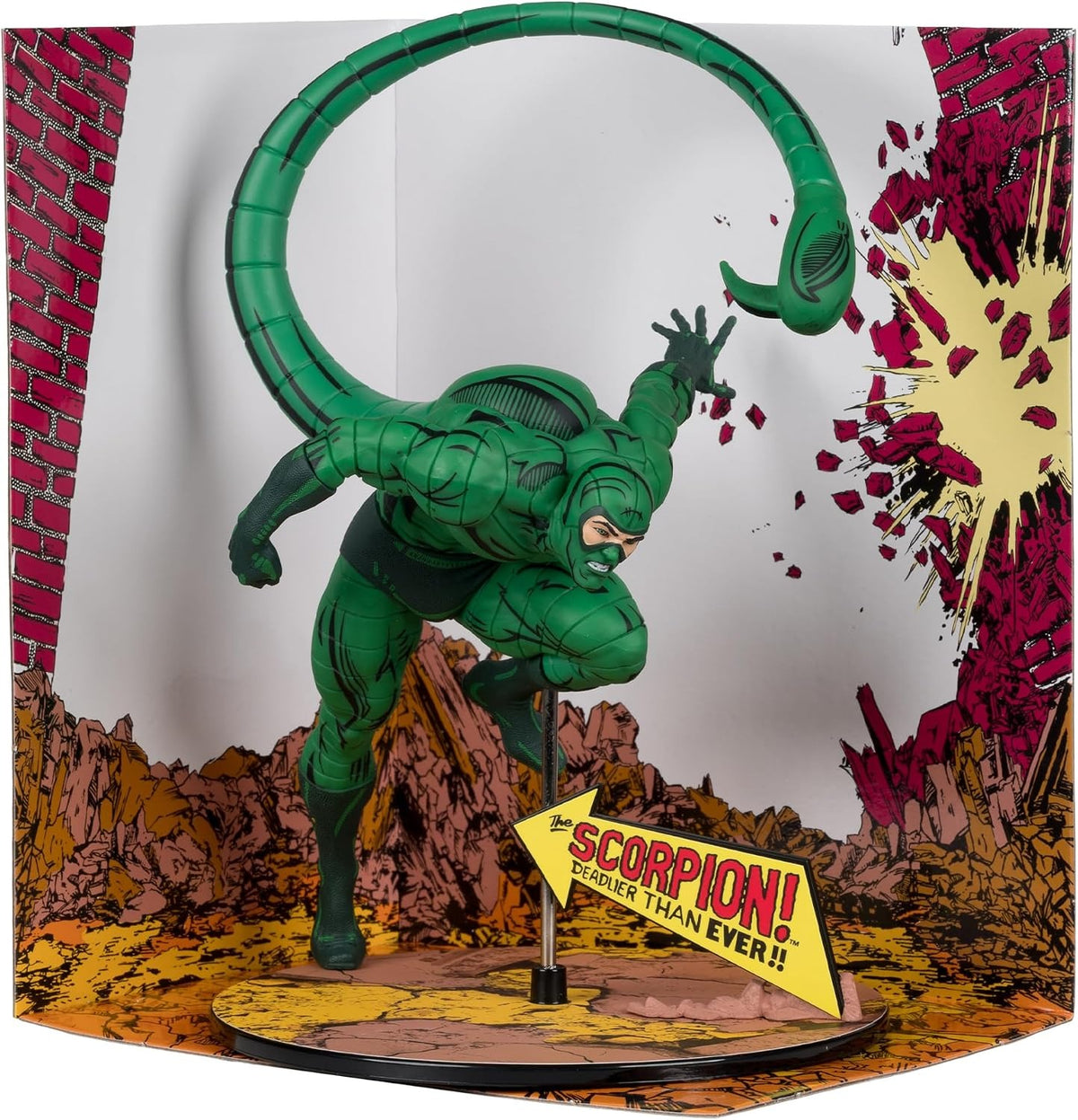 McFarlane Toys: Marvel - Scorpion 1:10th Scale Figure - Issue #318 Toys & Games McFarlane Toys