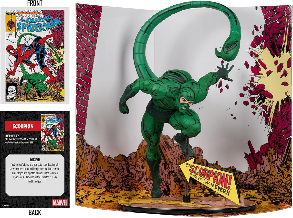McFarlane Toys: Marvel - Scorpion 1:10th Scale Figure - Issue #318 Toys & Games McFarlane Toys