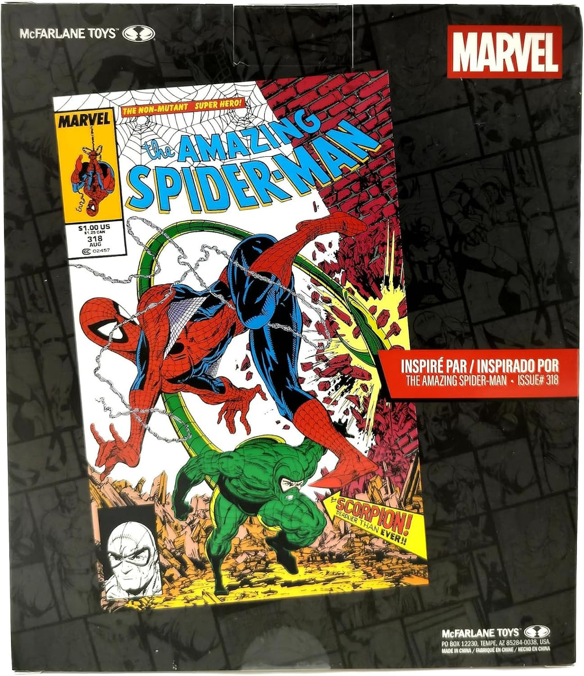 McFarlane Toys: Marvel - Scorpion 1:10th Scale Figure - Issue #318 Gold Label Collection Toys & Games McFarlane Toys