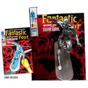 Marvel Silver Surfer: 1:6th Scale Collectible - w/ Comic Book Fantastic Four #72 Toys & Games McFarlane Toys