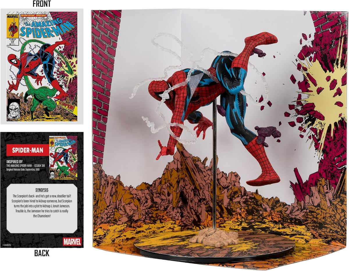 McFarlane Toys: Marvel - Spider-Man 1:10th Scale Figure - Issue #318 Toys & Games McFarlane Toys
