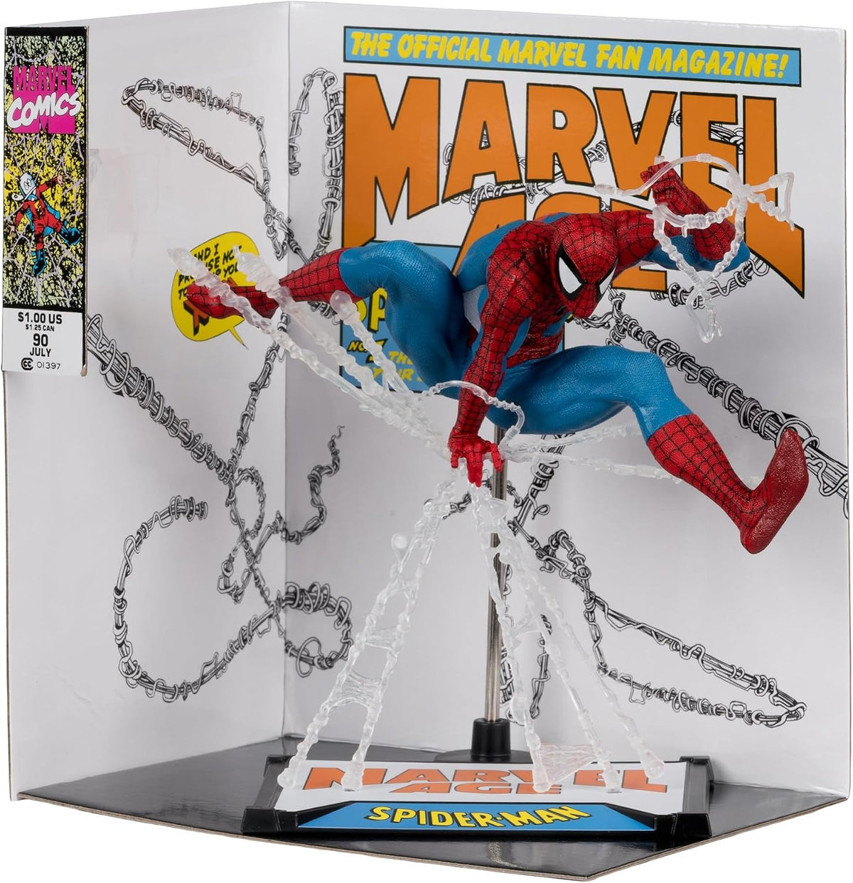 McFarlane Toys: Marvel - Spider-Man 1:10th Scale Figure - Issue #90 Toys & Games McFarlane Toys