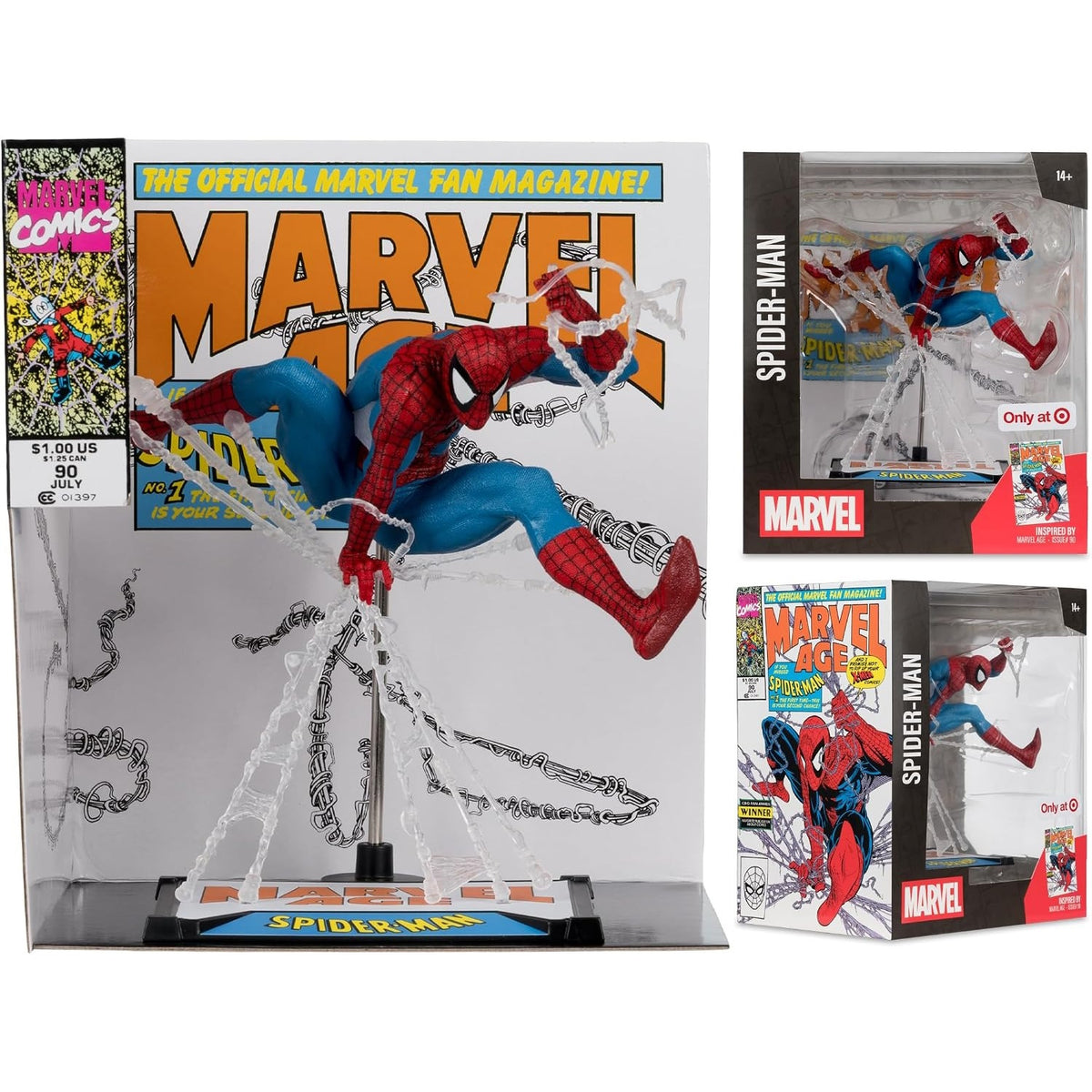 McFarlane Toys: Marvel - Spider-Man 1:10th Scale Figure - Issue #90 Toys & Games McFarlane Toys