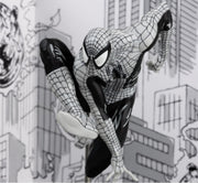 Marvel Spider-Man: Black and White Spider-Man Issue #6 Figure Gold Label Collection Toys & Games McFarlane Toys