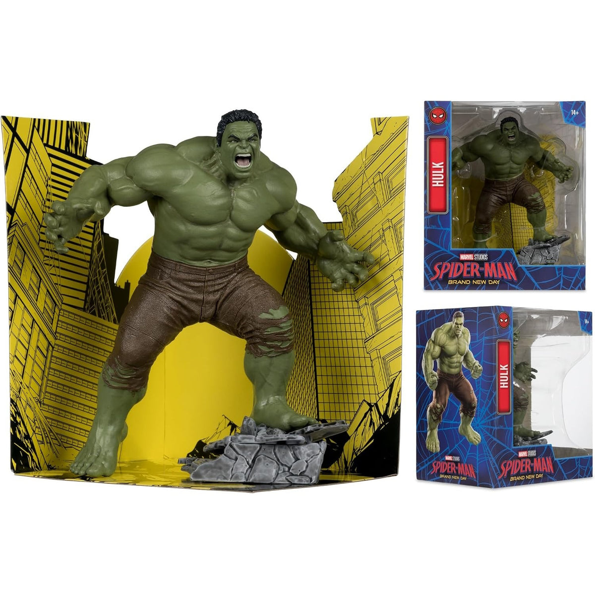 McFarlane Toys: Marvel Studios Collection - Hulk - Spider-Man: Brand New Day 1:10th Scale Figure Toys & Games McFarlane Toys
