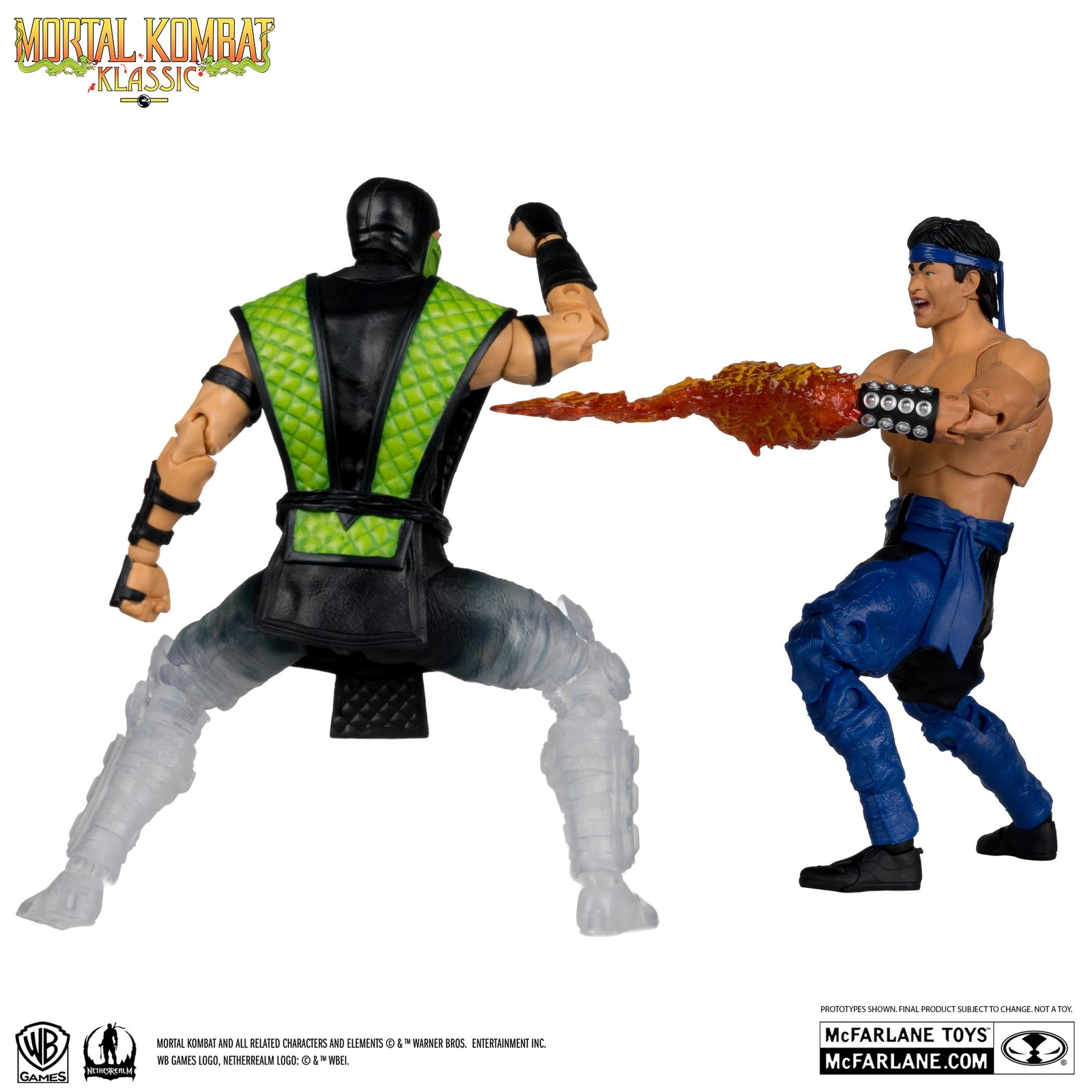 McFarlane Toys: Mortal Kombat Klassic - Liu Kang vs Reptile Figures 7" Figure Toys & Games McFarlane Toys