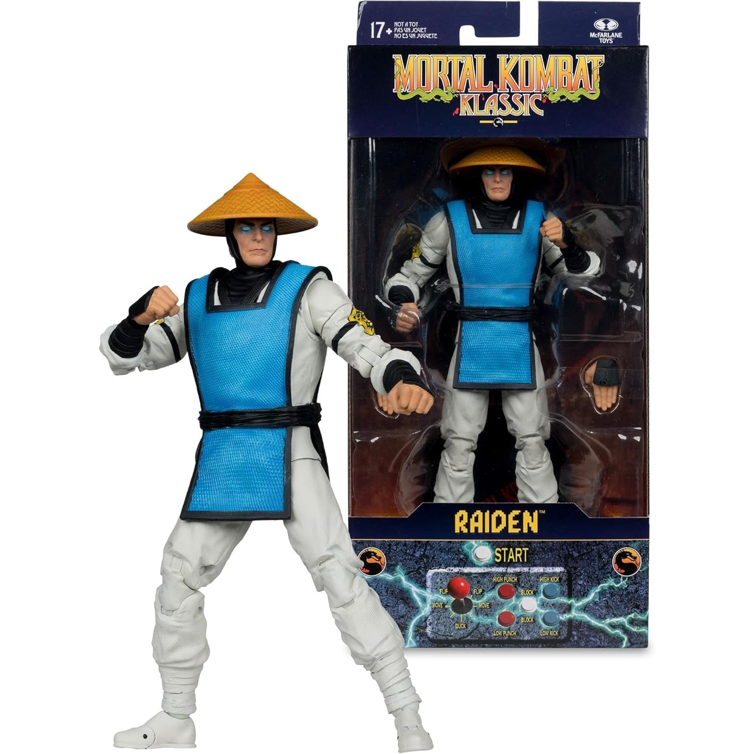 McFarlane Toys: Mortal Kombat Klassic: Raiden - 7" Figure Toys & Games McFarlane Toys