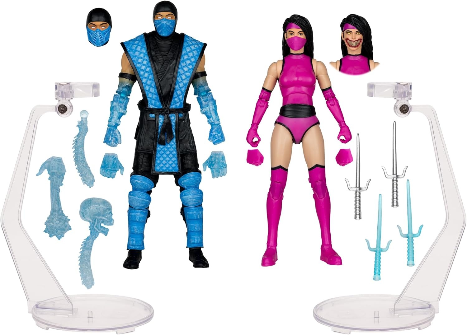 McFarlane Toys: Mortal Kombat Klassic: Sub-Zero vs Mileena - Deluxe 2 Pack Toys & Games McFarlane Toys