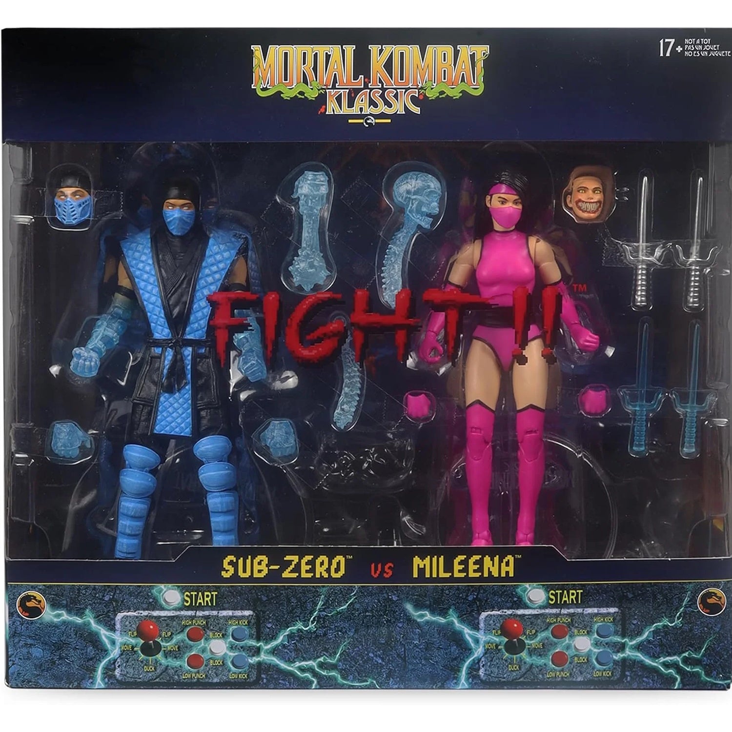 McFarlane Toys: Mortal Kombat Klassic: Sub-Zero vs Mileena - Deluxe 2 Pack Toys & Games McFarlane Toys