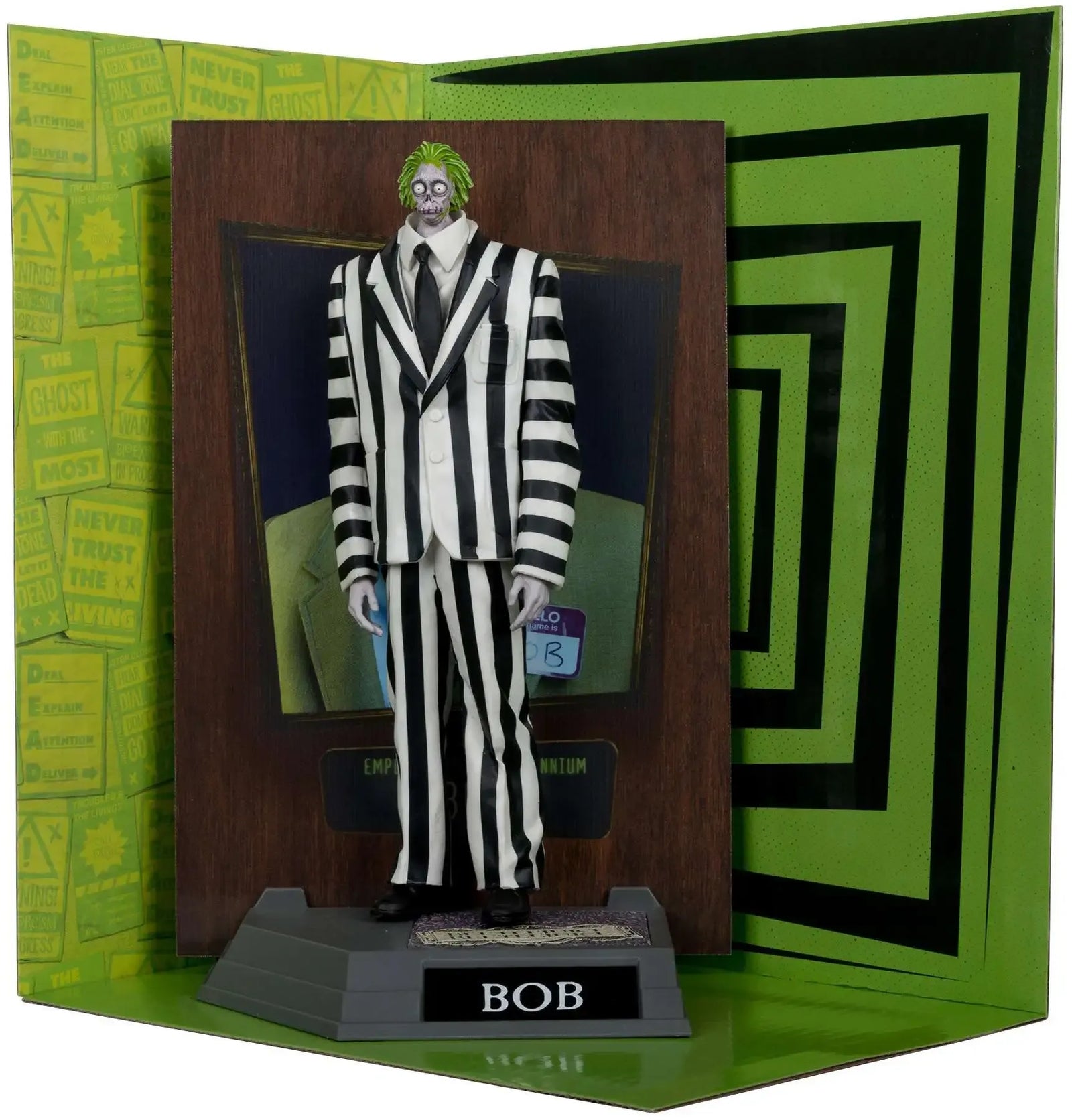 McFarlane Toys Movie Maniacs: Bob the Shrinker Beetlejuice Beetlejuice - 6" Posed Figure - Platinum Edition Toys & Games McFarlane Toys
