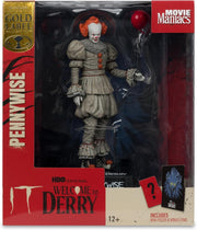 Movie Maniacs Welcome to Derry: IT Gold Label Collection - Pennywise Figure Toys & Games McFarlane Toys