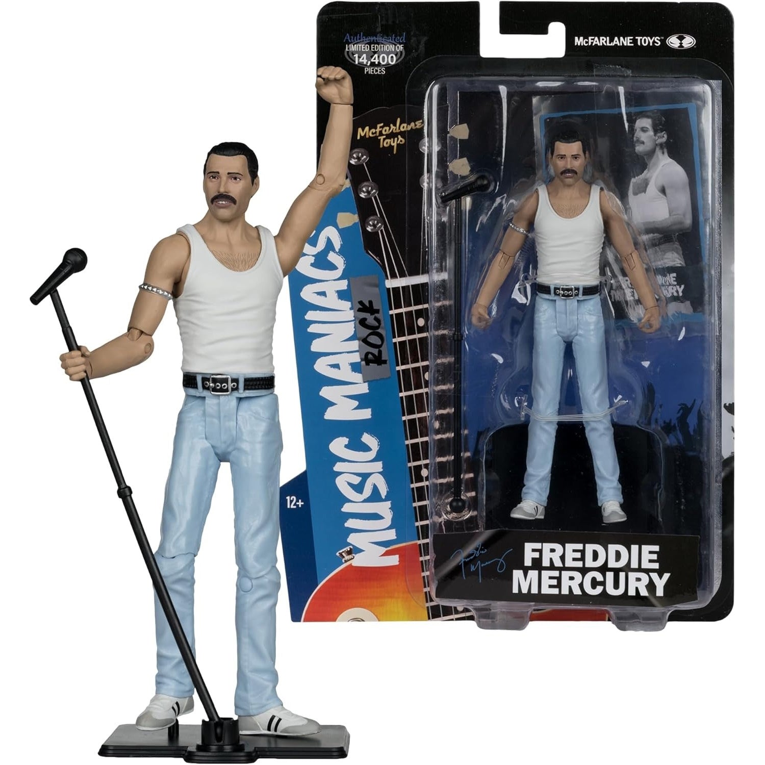 McFarlane Toys: Music Maniacs Rock: Freddie Mercury - 6" Action Figure Toys & Games McFarlane Toys