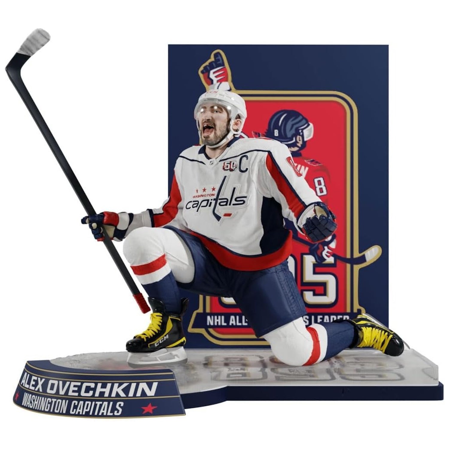 McFarlane Toys: NHL - Alexander Ovechkin 1:6 Scale - NHL All-Time Leader Toys & Games McFarlane Toys