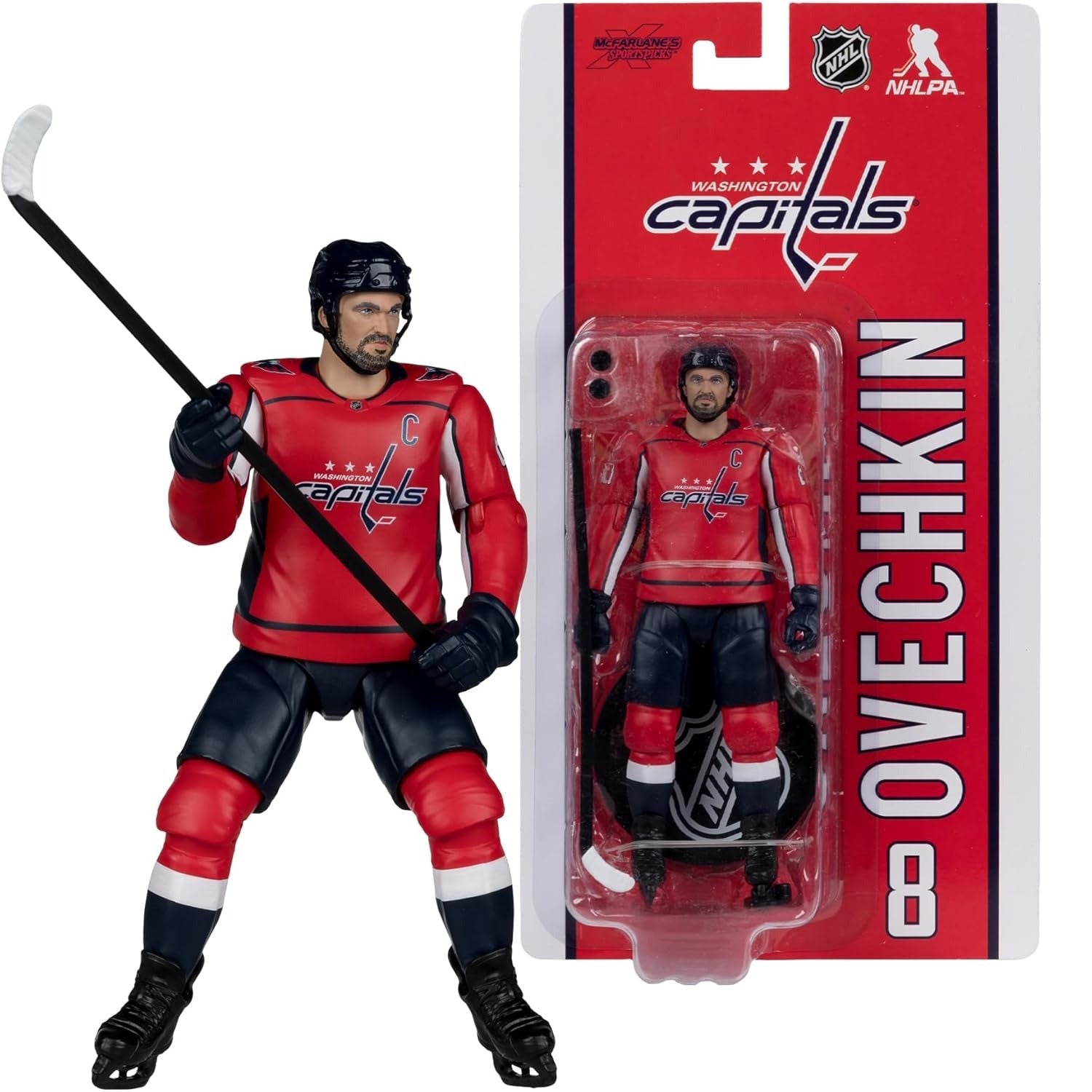 McFarlane Toys: NHL Players - Alex Ovechkin #8 - Washinngton Capitals 6" Figure Toys & Games McFarlane Toys