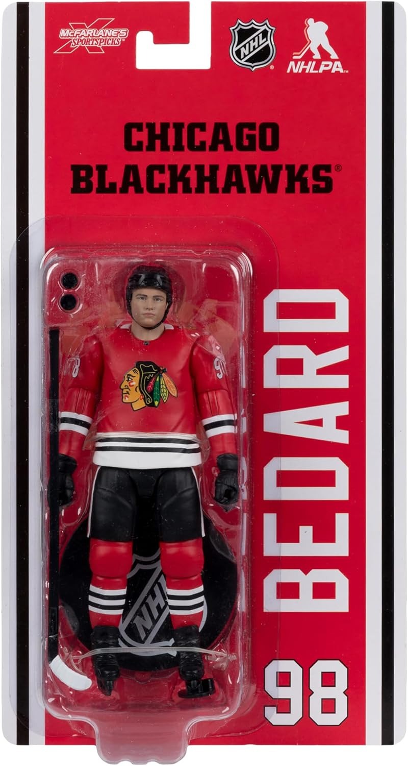 McFarlane Toys: NHL Players - Connor Bedard - Chicago Blackhawks 6" Figure Toys & Games McFarlane Toys