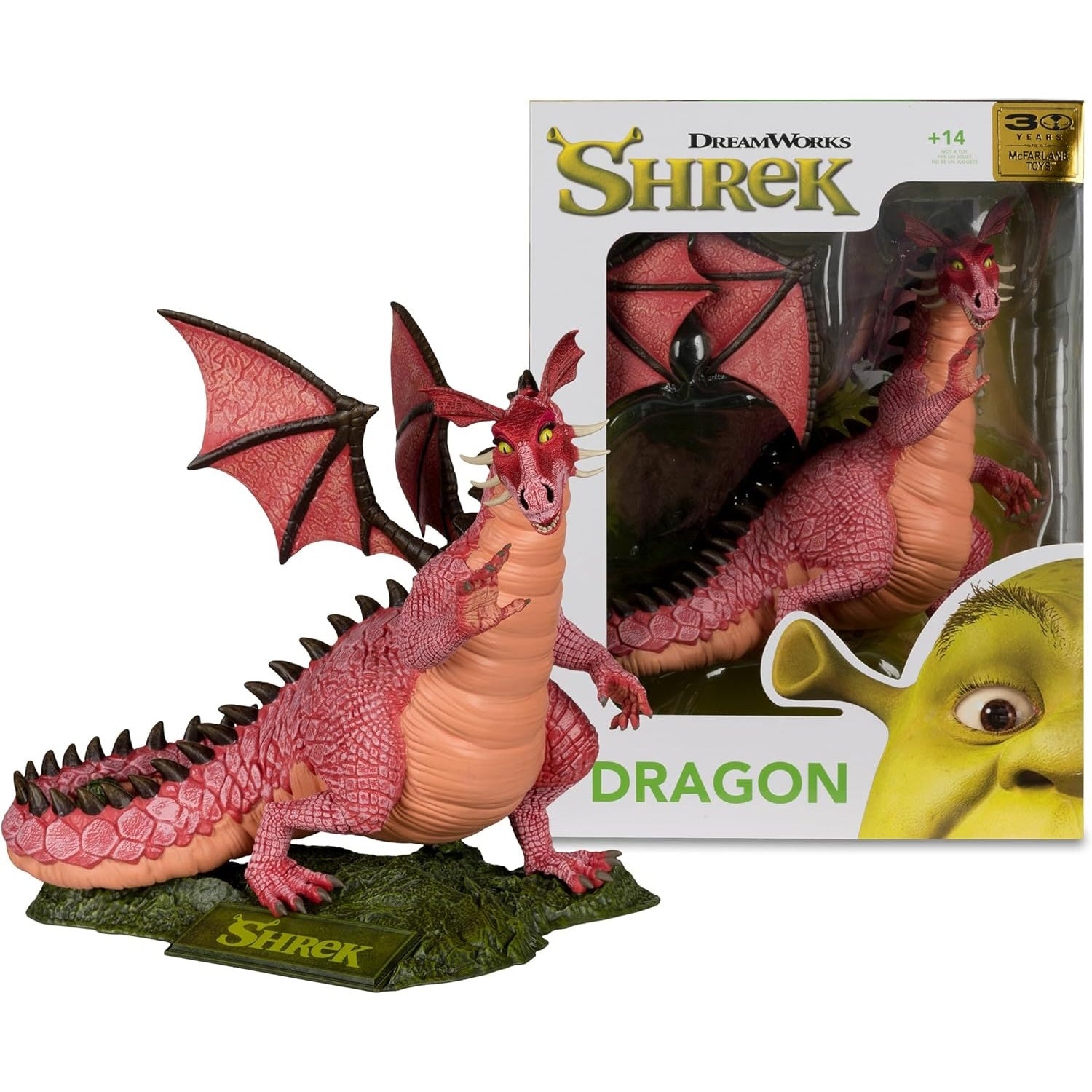 McFarlane Toys: Shrek - Dragon 30th Anniversary - 12" Figure Toys & Games McFarlane Toys