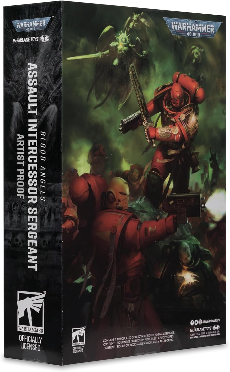 McFarlane Toys: Warhammer 40K - Blood Angels Assault Intercessor Sergeant - Artist Proof Toys & Games McFarlane Toys