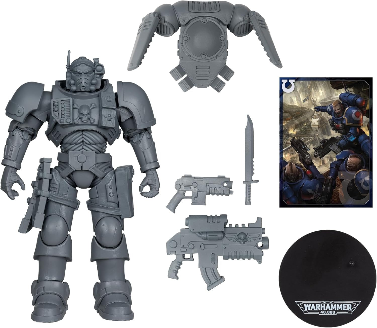 McFarlane Toys: Warhammer 40K - Ultramarines Lieutenant In Phobos Armour - Artist Proof Toys & Games McFarlane Toys