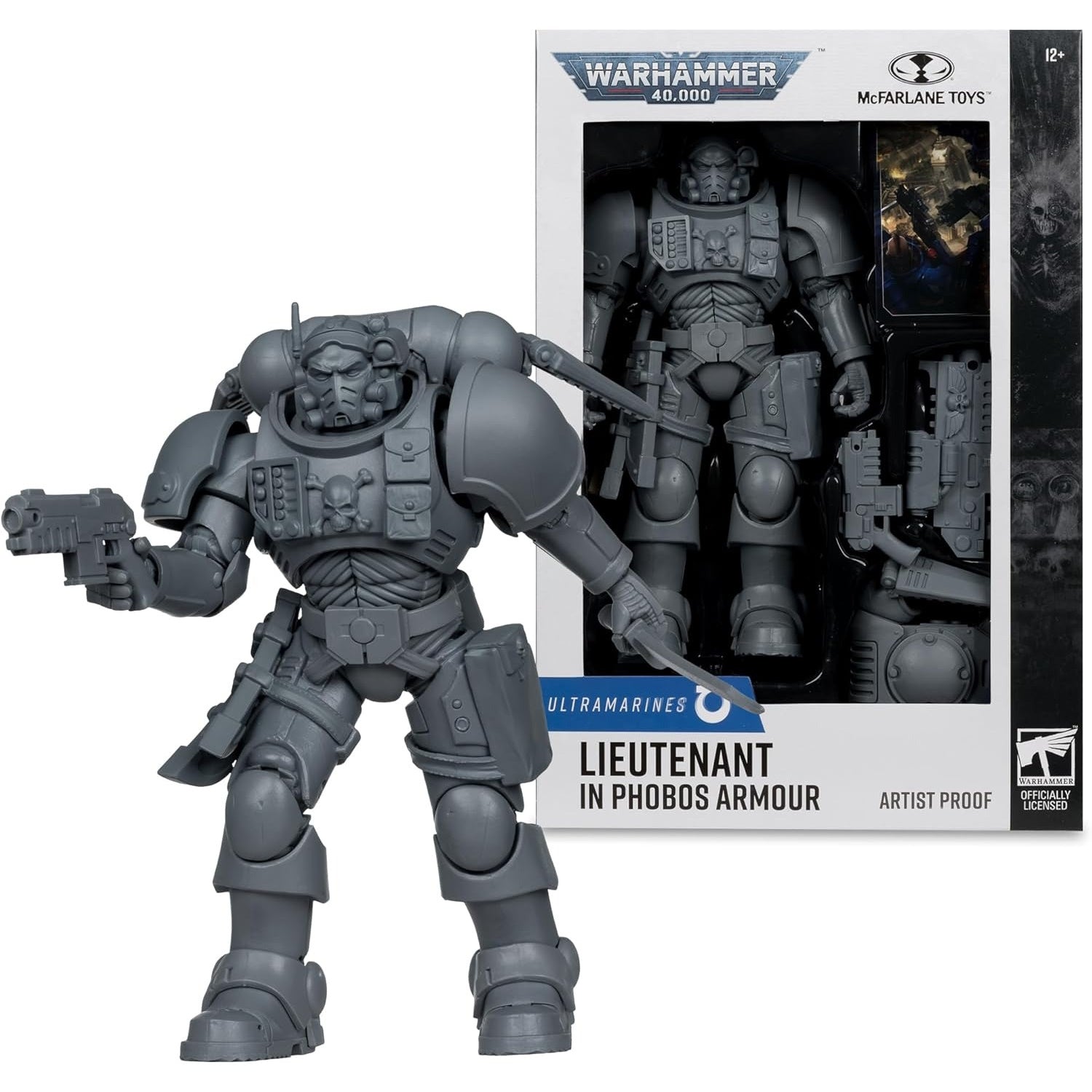 McFarlane Toys: Warhammer 40K - Ultramarines Lieutenant In Phobos Armour - Artist Proof Toys & Games McFarlane Toys