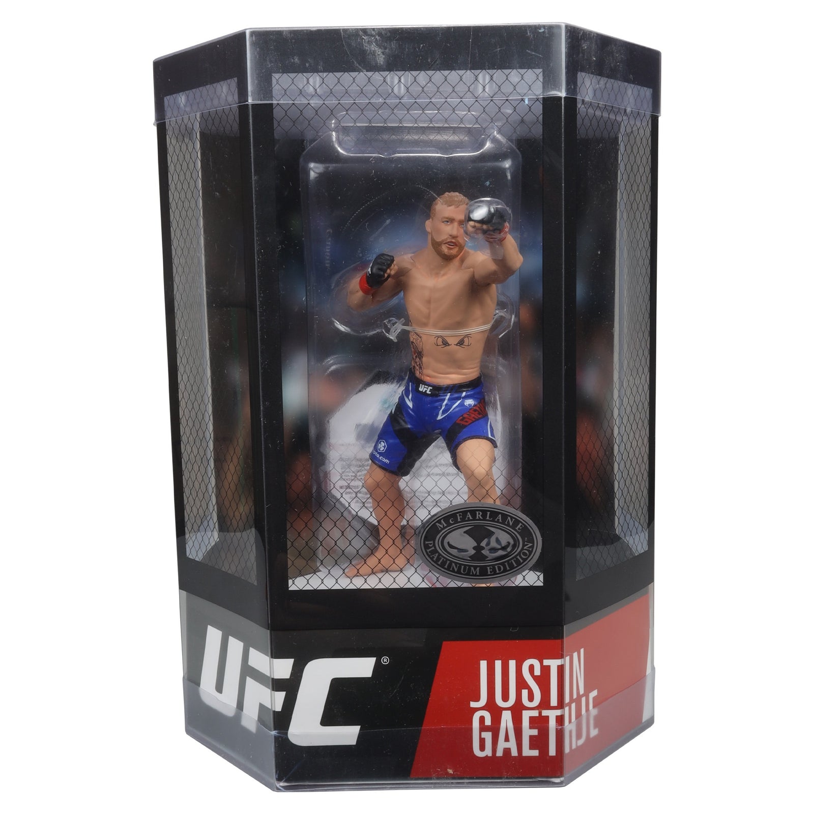 McFarlane's UFC Figures: Justin Gaethje - Posed Figure Platinum Edition - 7" Toys & Games McFarlane Toys