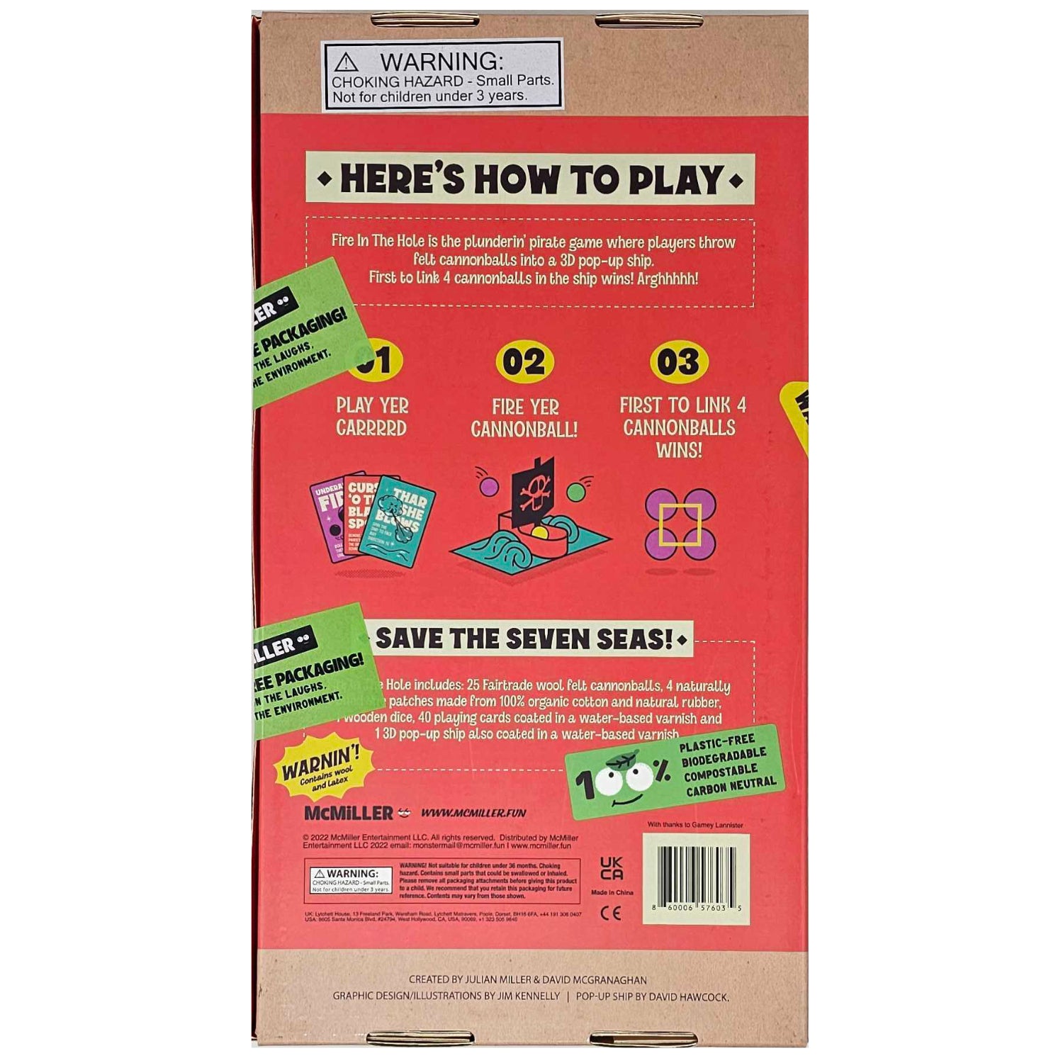 Fire In The Hole! [2-4 Players] Board Game McMiller Games