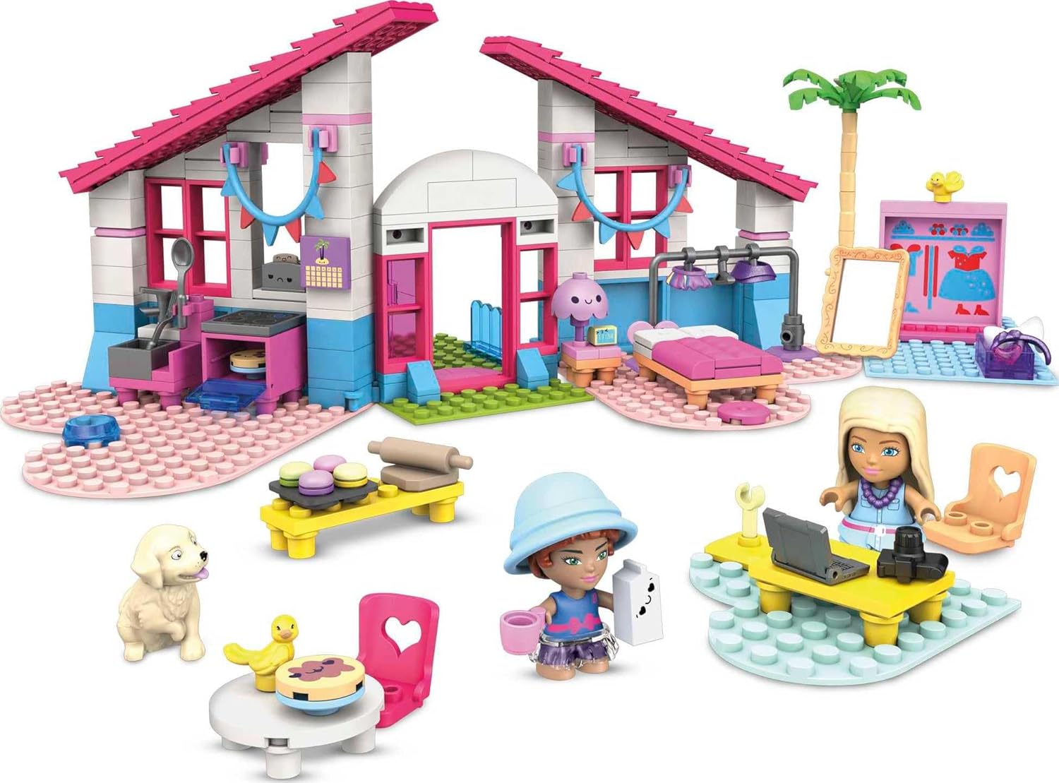 MEGA Barbie: Malibu House - 303 Pieces Toys & Games Mattel