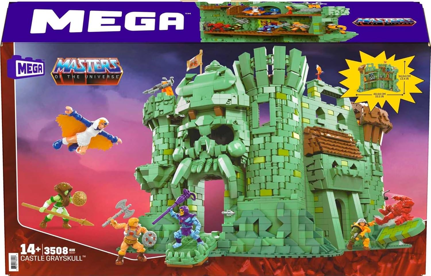 MEGA : Masters of the Universe Castle Grayskull - 3508 Piece Building Set Toys & Games MEGA