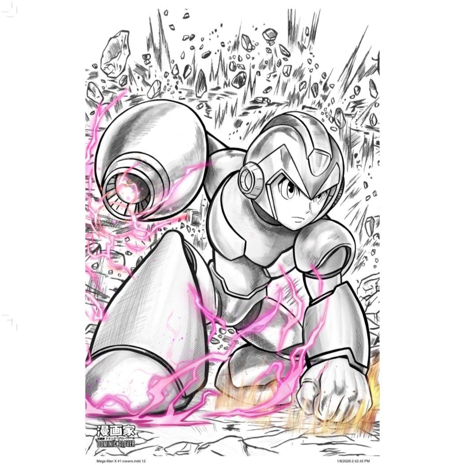 Mega Man X: #1 [Dominic Glover Shopville Exclusive Virgin Sketch] 2026 Comics Udon Entertainment