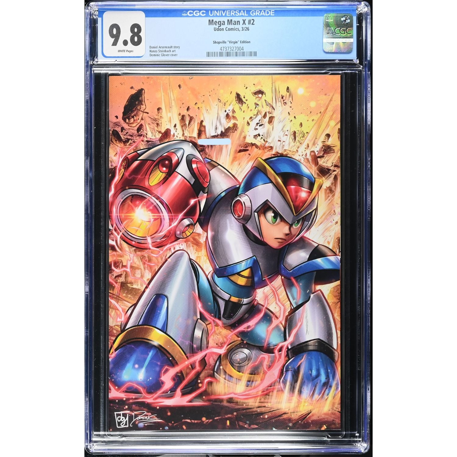 Mega Man X: #2 [Dominic Glover Shopville CGC 9.8 Virgin Exclusive] 2026 Comics Udon Entertainment