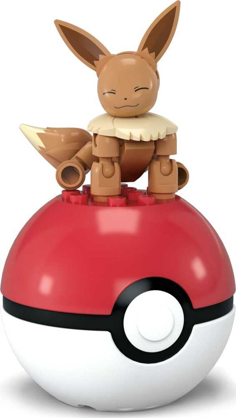 MEGA Pokemon: Eevee Pokeball - 24 Piece Building Set Toys & Games MEGA