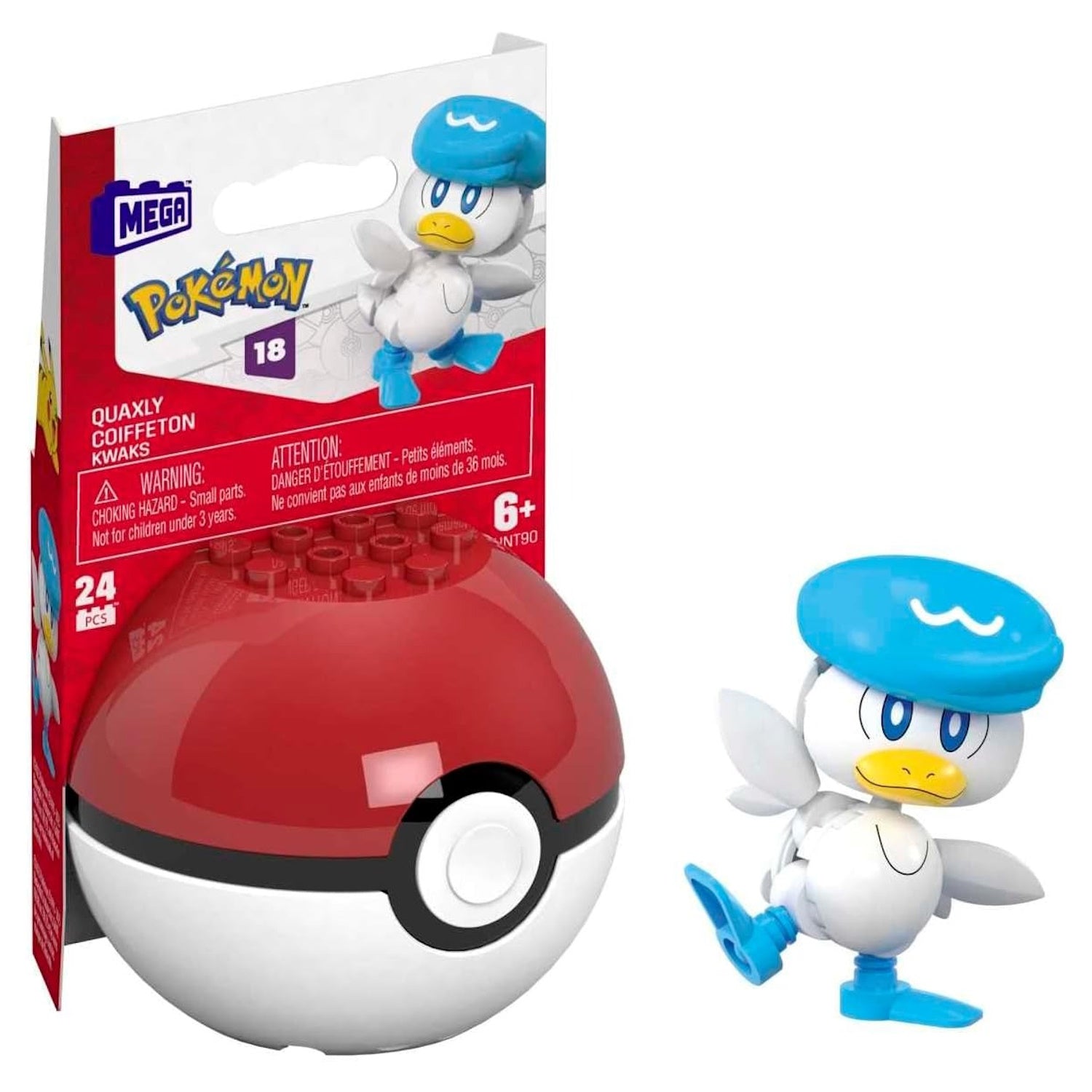 MEGA Pokemon: Quaxly - Series 18 Toys & Games MEGA