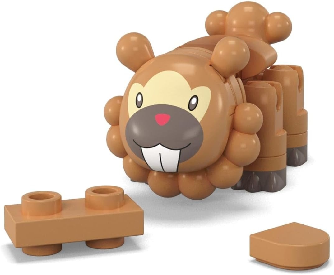 MEGA Pokemon: Series 23 Bidoof Pokeball - 26 Piece Building Set Toys & Games MEGA