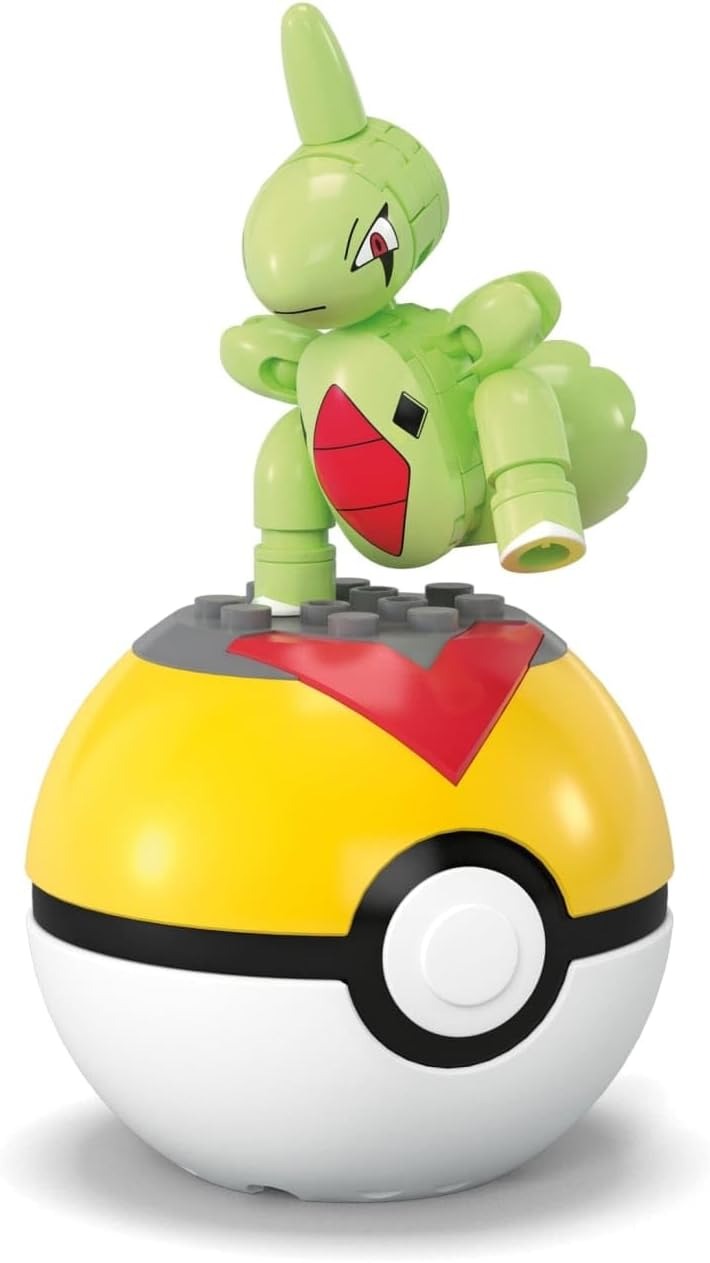 MEGA Pokemon: Series 23 Larvitar Level Ball - 29 Piece Building Set Toys & Games MEGA
