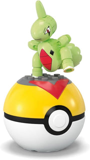 MEGA Pokemon: Series 23 Larvitar Level Ball - 29 Piece Building Set Toys & Games MEGA