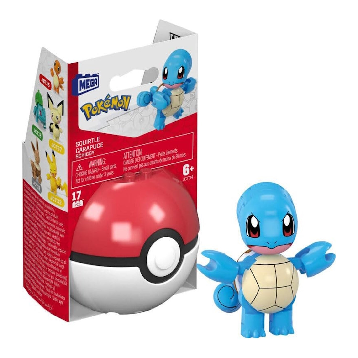 MEGA Pokemon: Squirtle Pokeball - 17 Piece Building Set Toys & Games MEGA