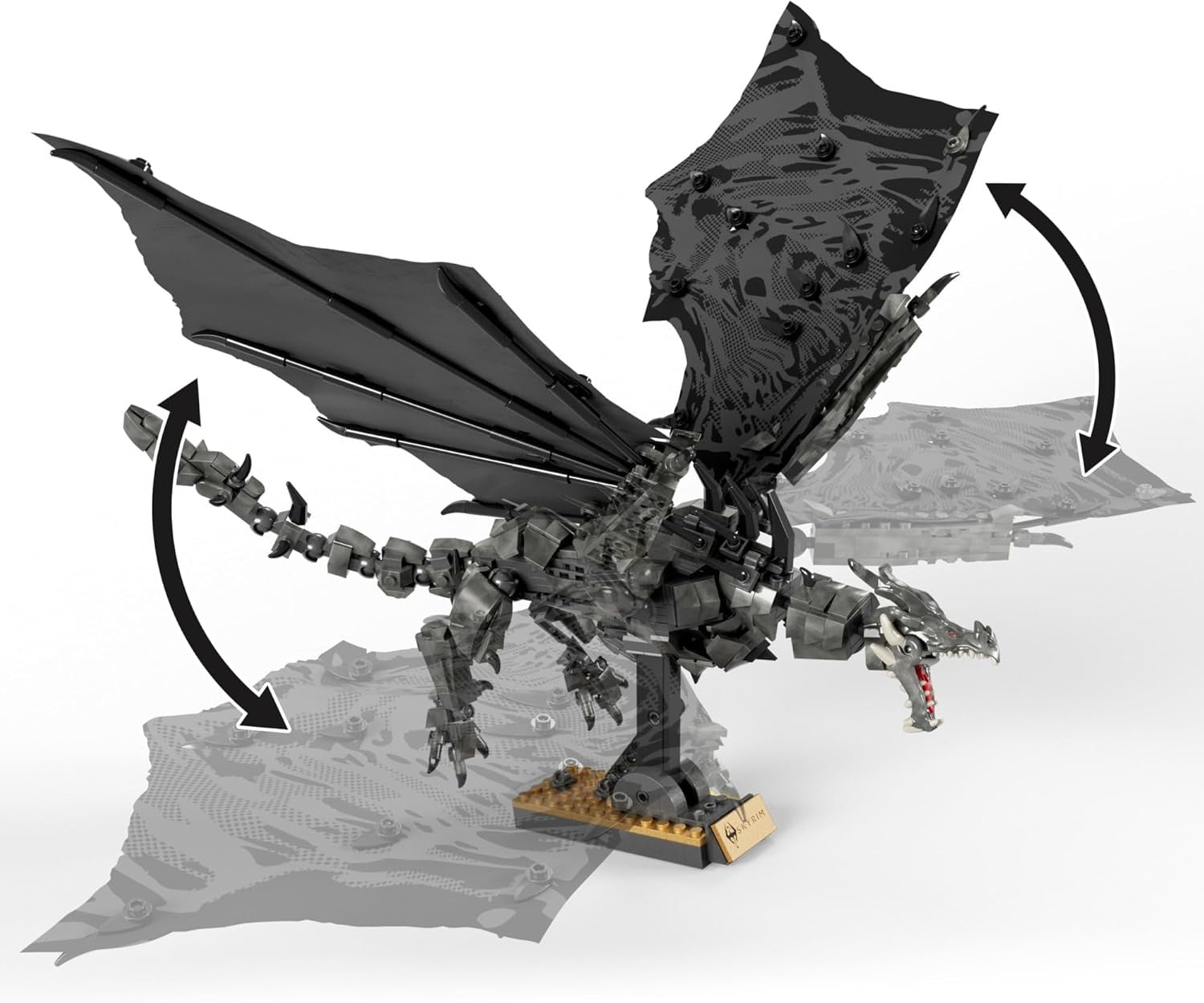 MEGA Skyrim: Alduin the World Eater Toys & Games MEGA