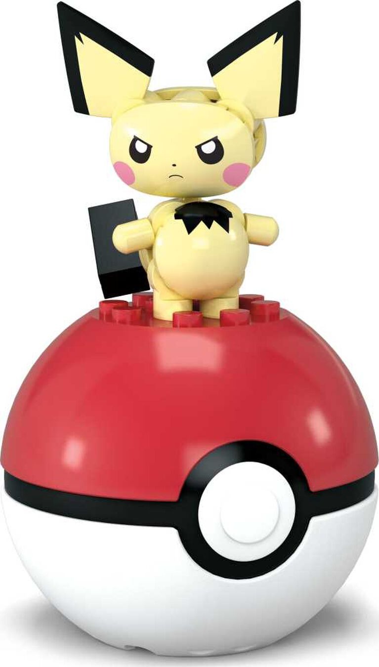 MEGA Pokemon: Pichu Pokeball - 24 Piece Building Set Toys & Games MEGA