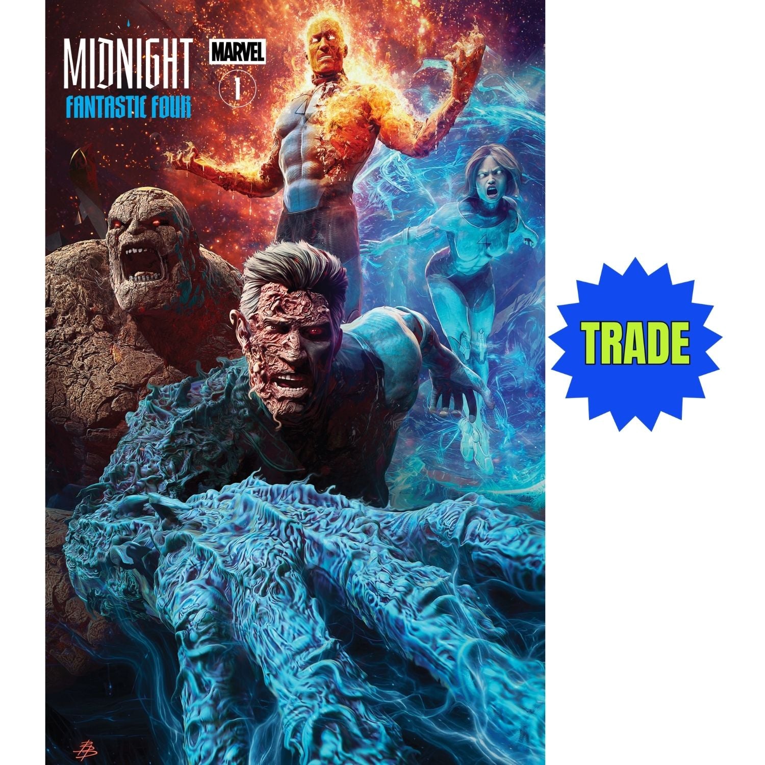 Midnight Fantastic Four: #1 [Bjorn Barends Shopville Exclusive Trade] 2026 Comics Marvel Comics