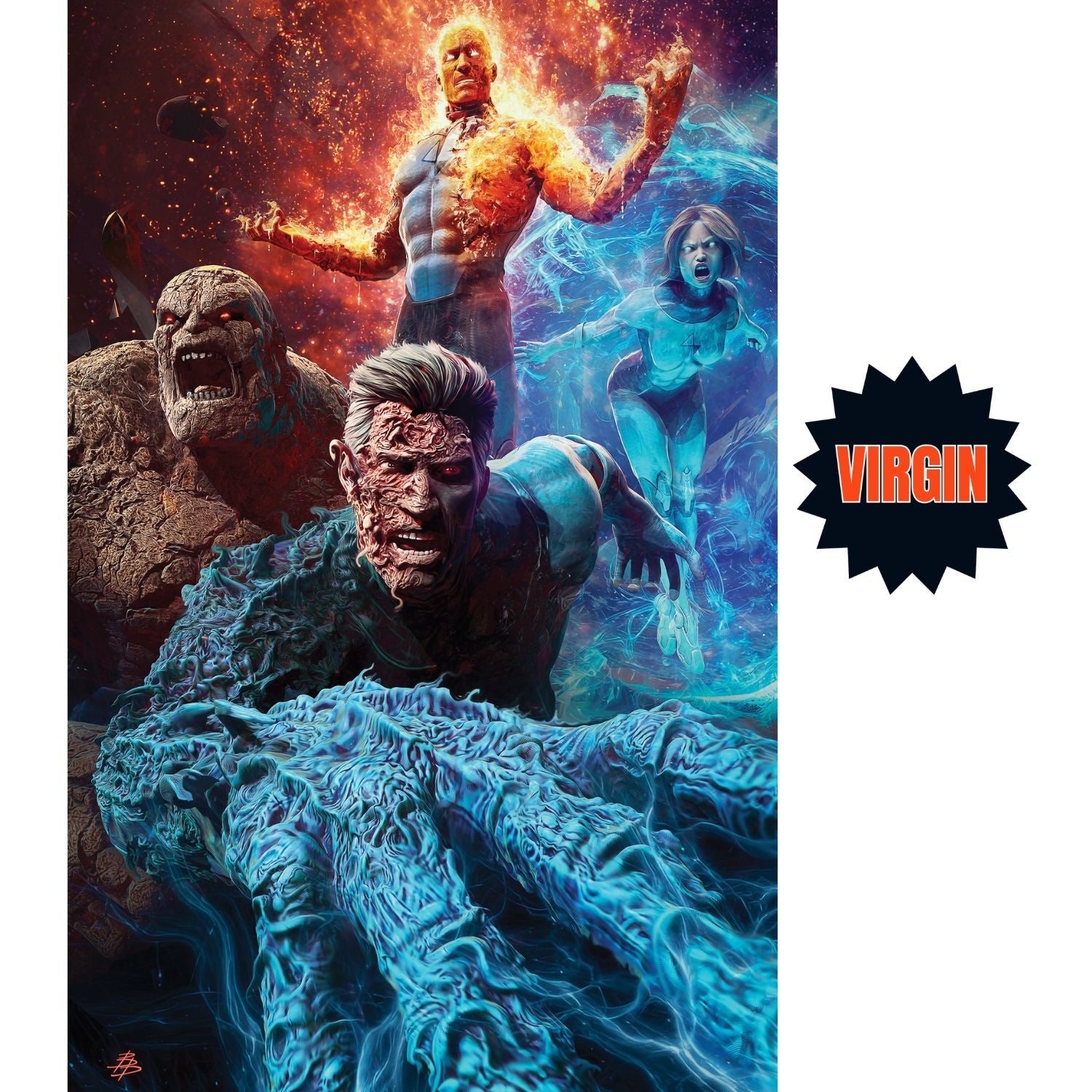 Midnight Fantastic Four: #1 [Bjorn Barends Shopville Exclusive Virgin] 2026 Comics Marvel Comics